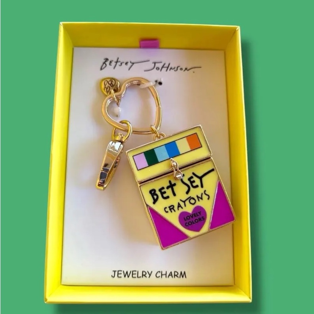 Betsey Johnson Vibrant Crayon Keychain